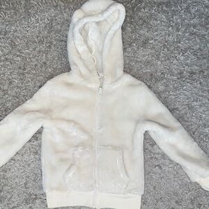 Okie Dokie Soft White Hoodie for Kids